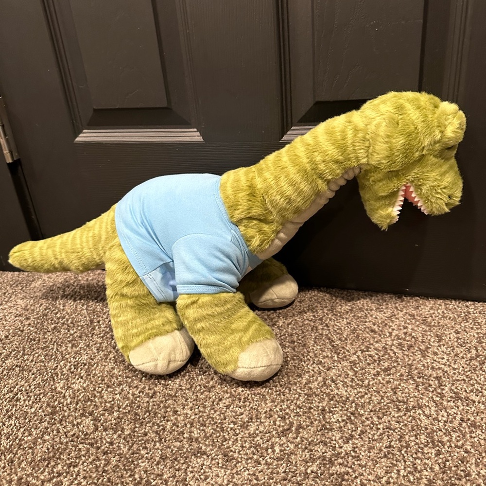Build-A-Bear Green and Blue Dinosaur Stuffed Brontosaurus Animal